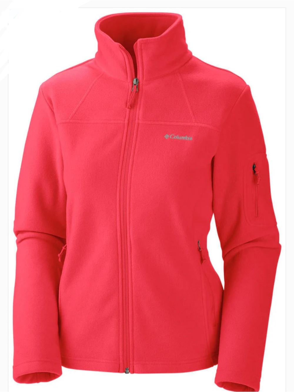 Columbia Bright Pink Full-Zip Fleece Jacket